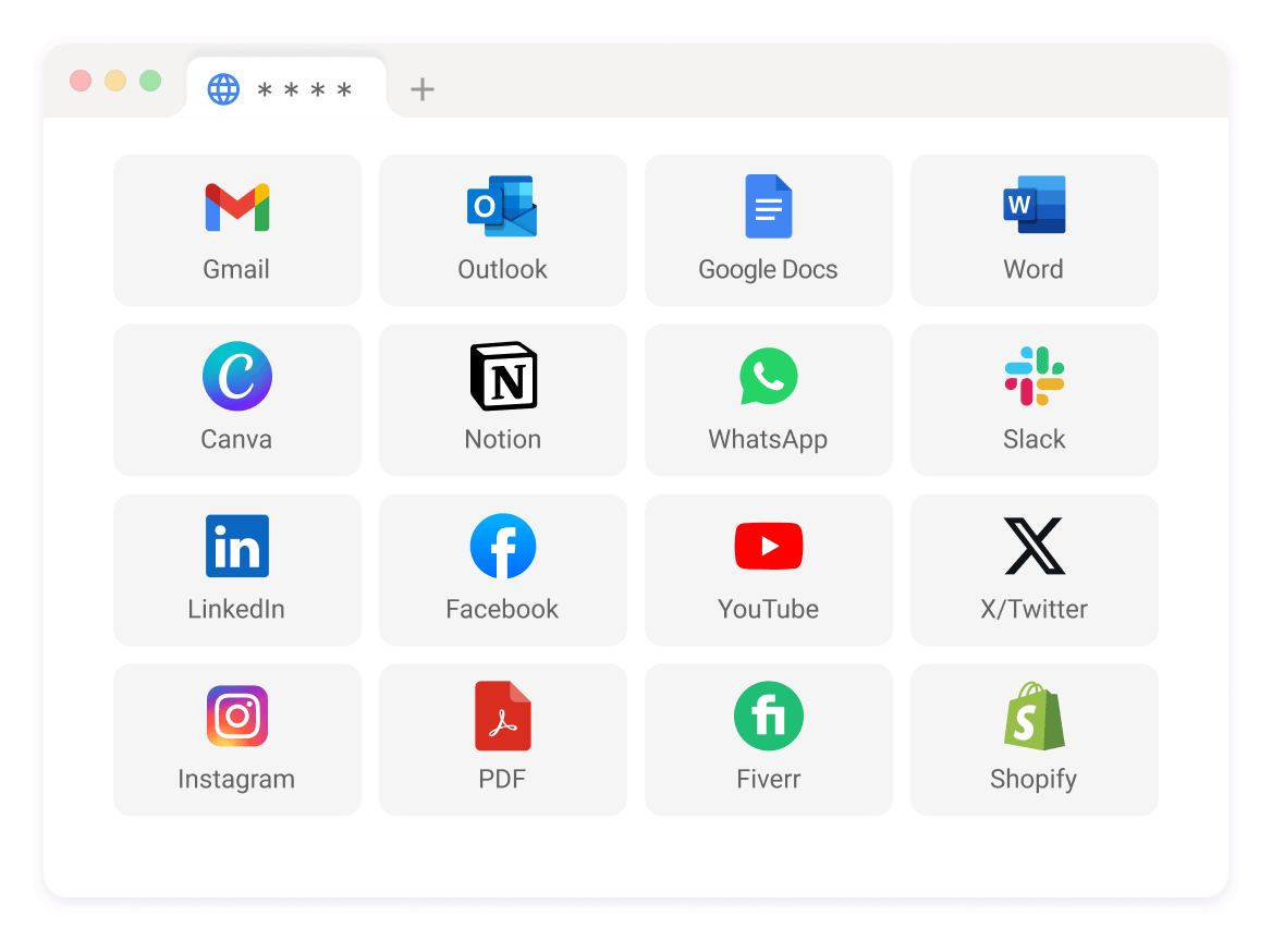 Reescribe en cualquier lugar con 1 clic