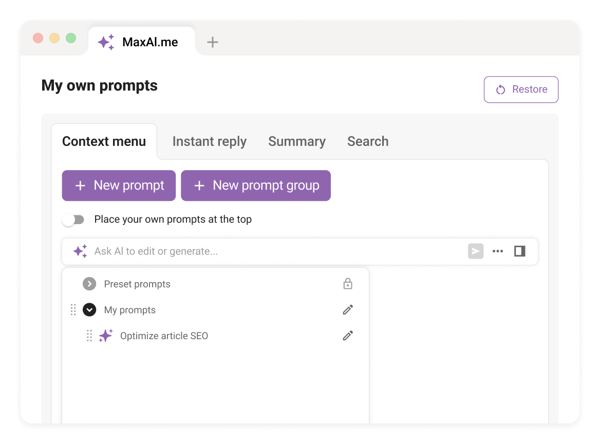 Crea tu propio reescritor de 1 clic